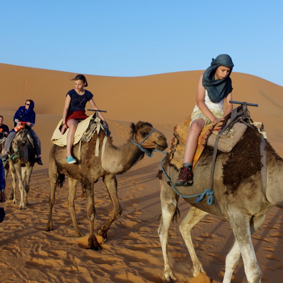 Projížďka na velbloudech 