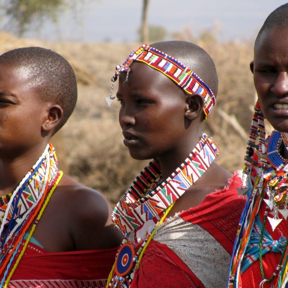 Setkání s Masaji v Keni