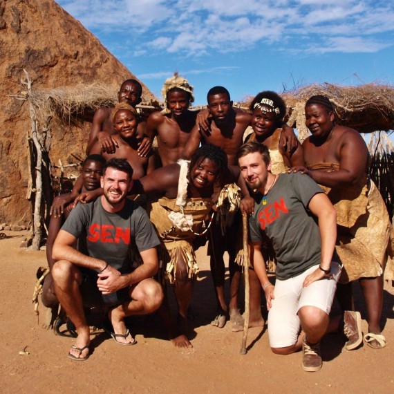 Domorodý kmen v Damaraland