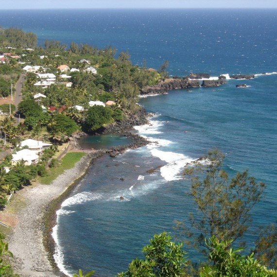 Pobřeží ostrova Reunion 