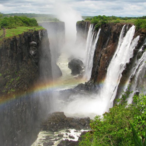 Vic Falls na hranicích Zimbabwe a Zambie 