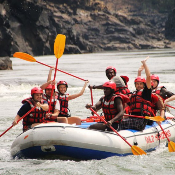 Rafting na řece Zambezi