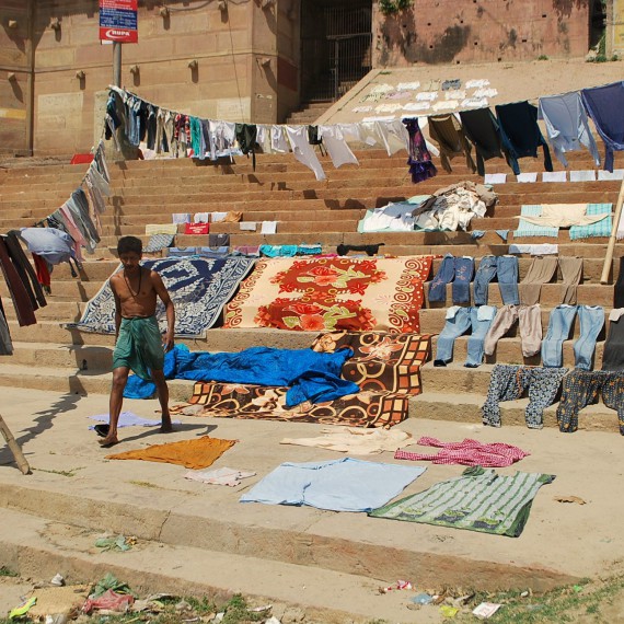 Gháty na břehu Gangy