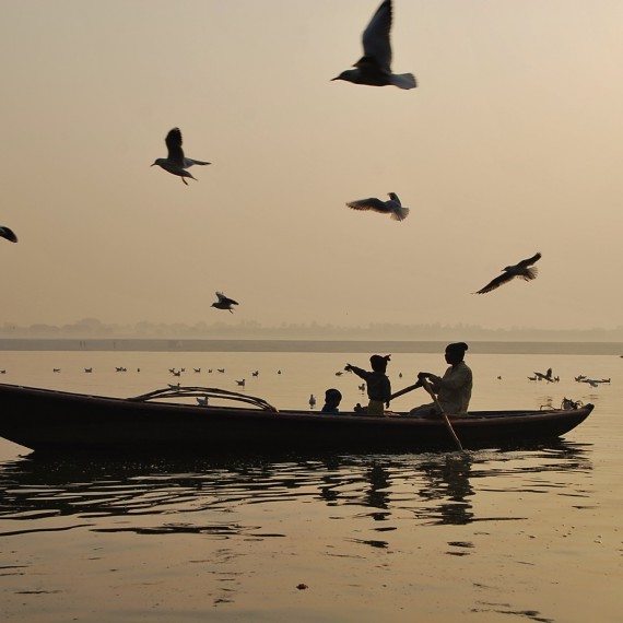 Východ slunce na nejposvátnějším místě Indie