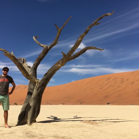 Na rudé poušti Namib