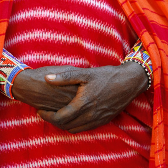 Typické oblečení pro Masaje