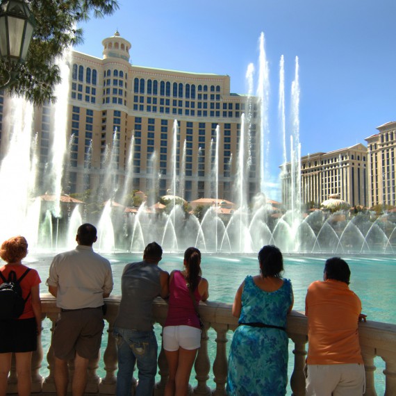 Fontánové představením před Bellagiem