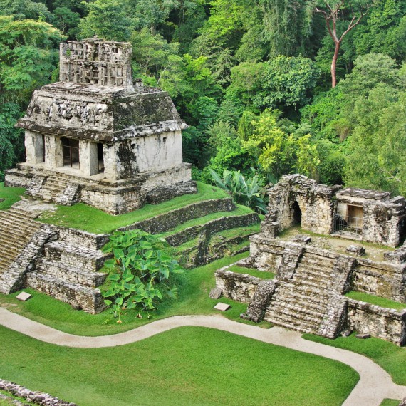 Palenque, pyramidy ukryté v džungli
