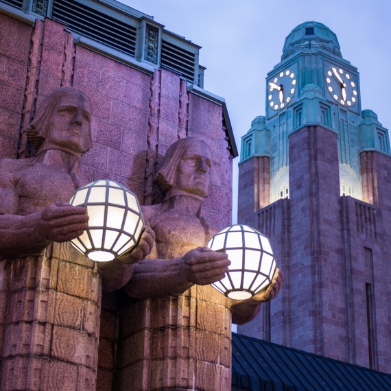 Železniční stanice v Helsinkách 