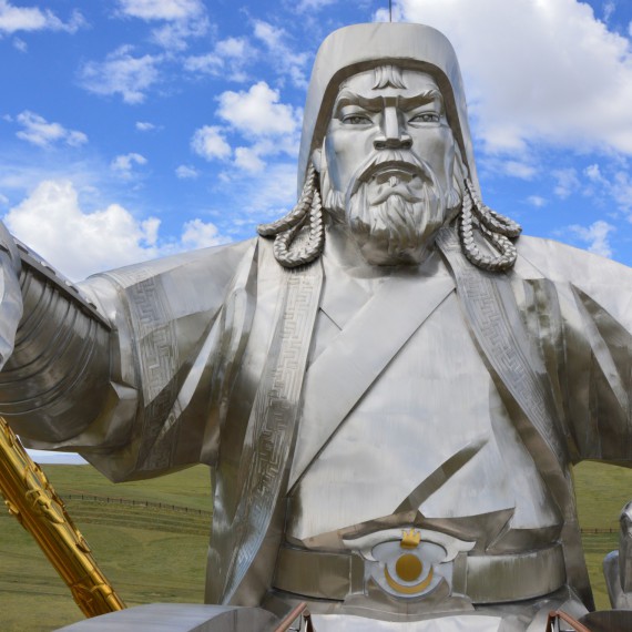 Socha slavného Džingischána