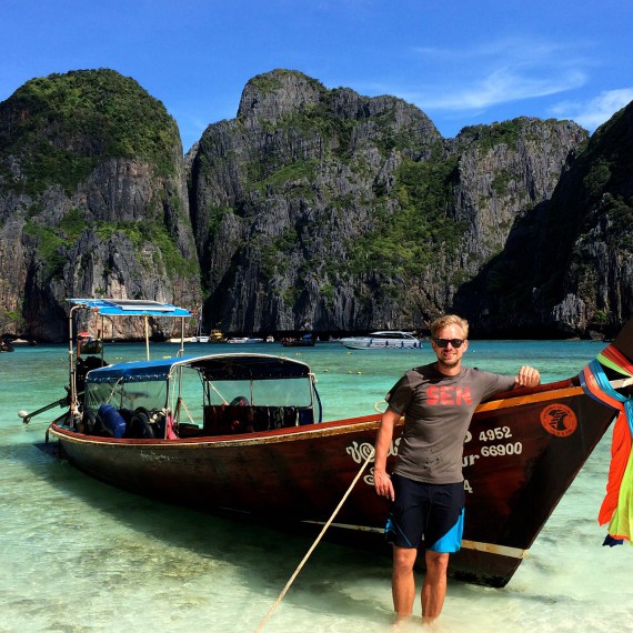 SEN na Maya beach v Thajsku