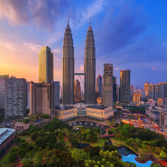 Nejvyšší dvojčata na světě v Kuala Lumpur, Petronas Tower
