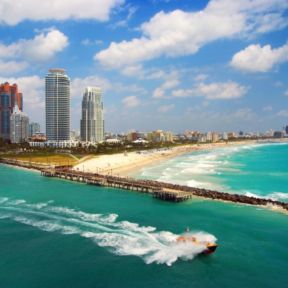 á Florida a slavná Miami beach