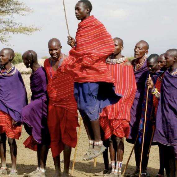 Tradiční masajský tanec 