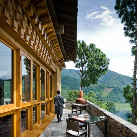 Bhútán nabízí velmi kvalitní ubytování 