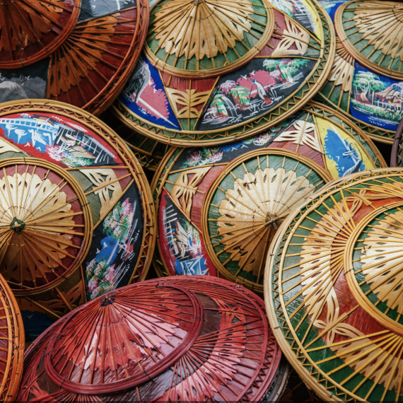 Tradiční thajské klobouky 