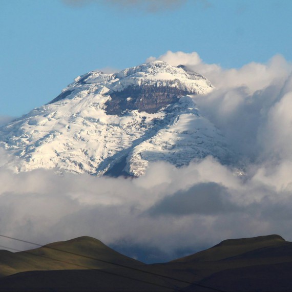 Budeme procházet kolem sopky Cotopaxi - nejvyšší aktivní sopka země