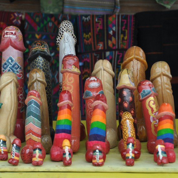 Typické suvenýry z Bhútánu 