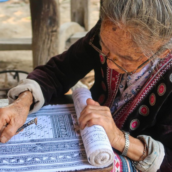 Tradiční řemeslo severního Thajska. 