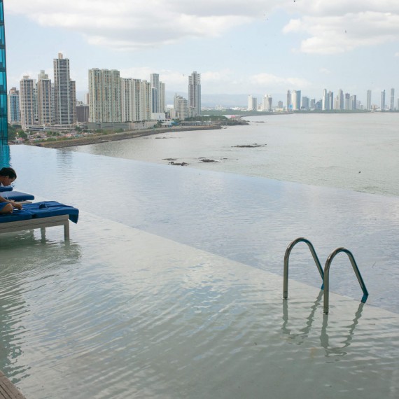 Výhled z hotelu JW Marriott v Panama City  