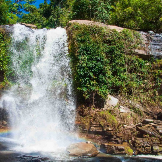 Vodopády v Severním Thajsku. 