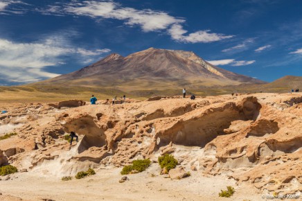 Cestou do městečka San Pedro de Atacama
