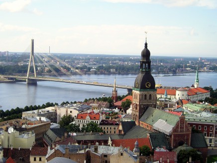Krásné výhledy na Rigu