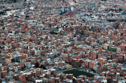 La Paz v Bolívii, jižní Amerika