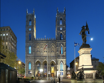 V Montrealu si prohlédnete Place d´Armes a baziliku Notre Dame