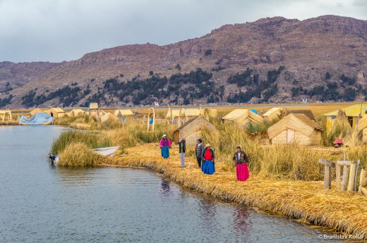 Život na rákosových ostrovech na jezeře Titicaca