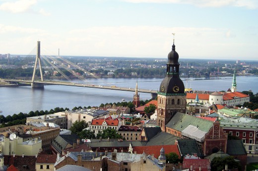 Krásné výhledy na Rigu